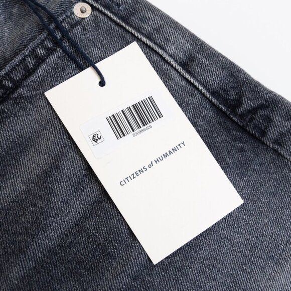 Citizen Of Humanity Camilla Frayed Hem Ripped Shorts Karma Gray Denim Jorts - Picture 6 of 16